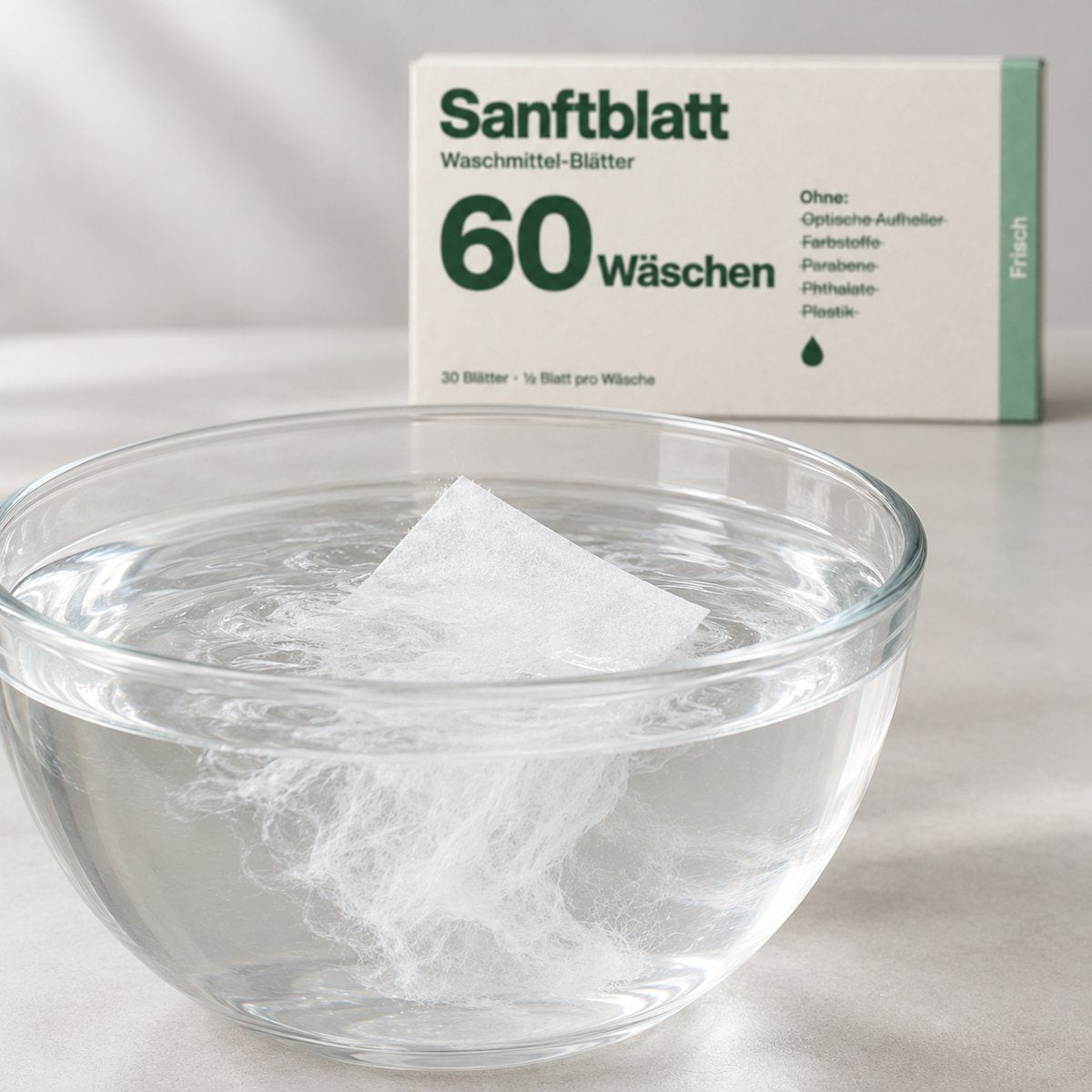 Löst sich in Sekunden
