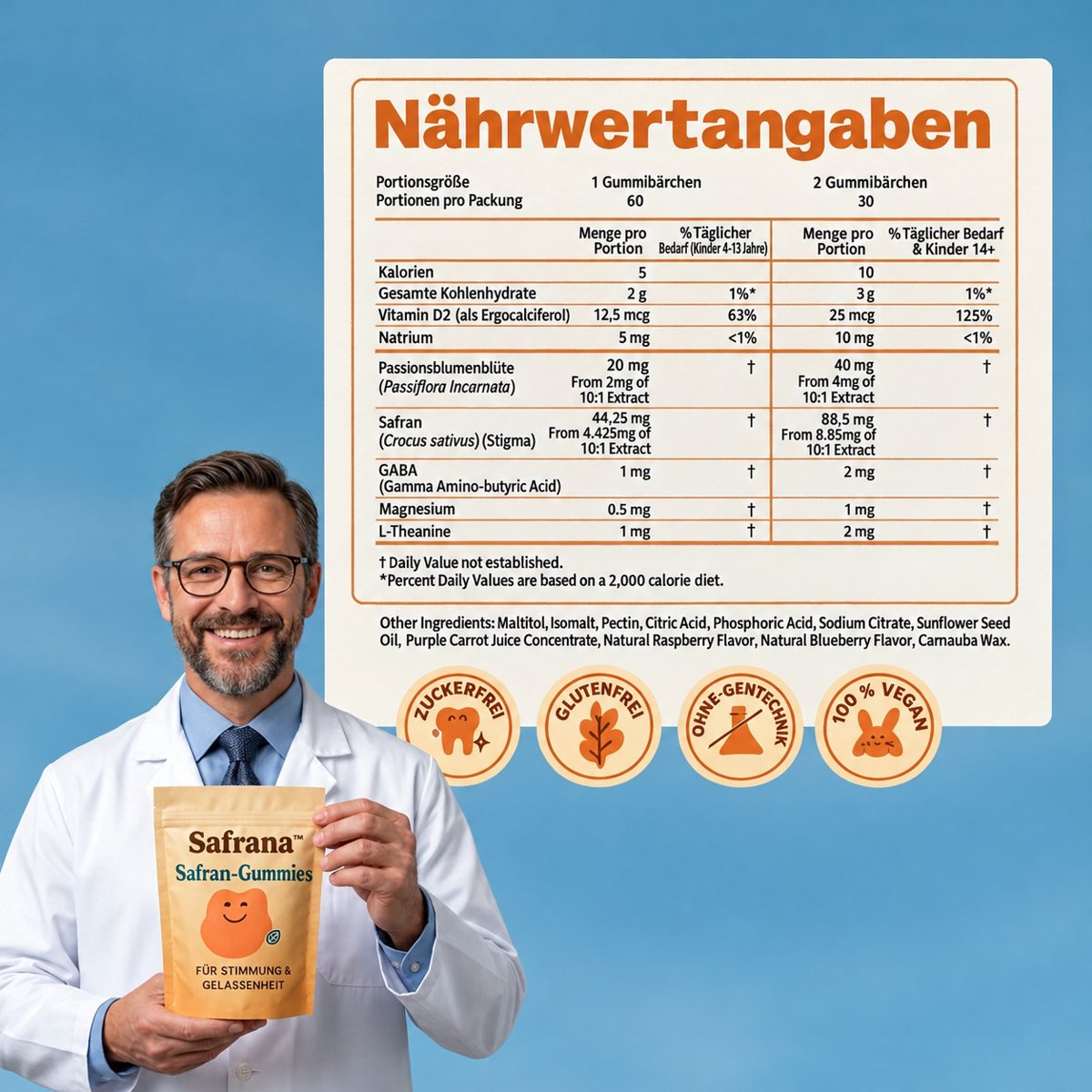 Nährwertangaben Safrana™